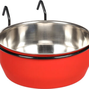 Flamingo FLAM miska pro hlodavce AVARO HOOK 15cm cervena /cerna 880ml