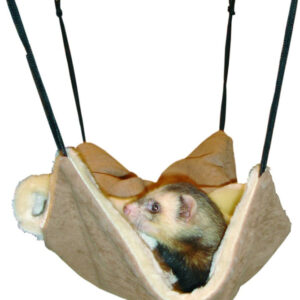 Flamingo FLAM odpocivadlo pro fretky BAG BROWN SUEDE+PLUSH