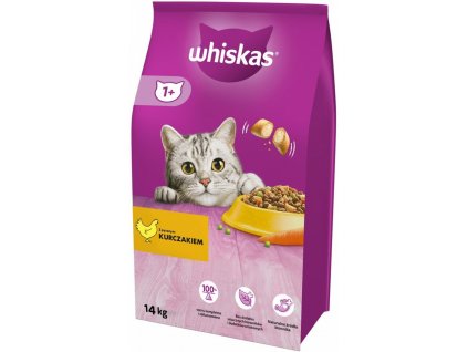 WHISKAS granule s kuřecím masem 14 kg - poškozený obal WHISKAS granule s kuřecím masem 14 kg - poškozený obal