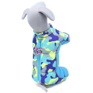 Vsepropejska Darila teplá kombinéza pro psa Barva: Modrá, Délka zad (cm): 21, Obvod hrudníku: 30 – 34 cm