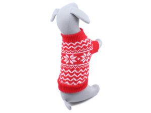 Vsepropejska Tanna svetr pro psa Barva: Červená, Délka zad (cm): 40, Obvod hrudníku: 54 - 58 cm
