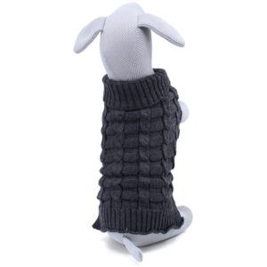 Vsepropejska Koral svetr pro psa Barva: Černá, Délka zad (cm): 25, Obvod hrudníku: 30 – 35 cm