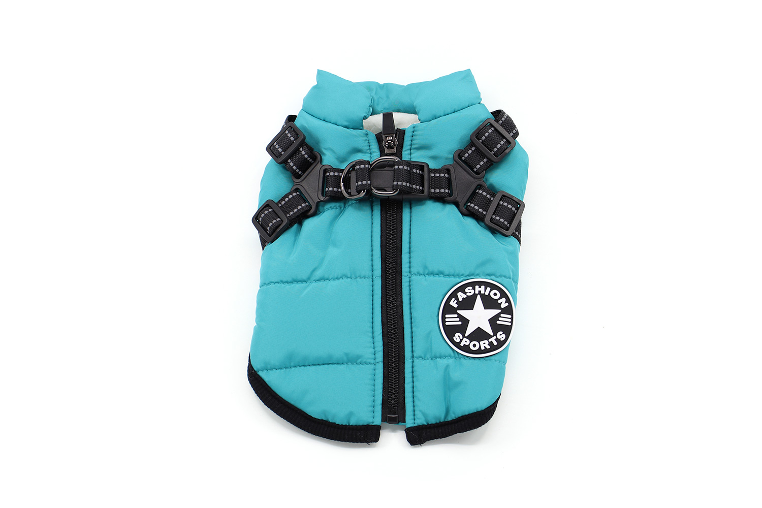 Vsepropejska Achar zimní bunda pro psa s postrojem Barva: Modrá, Délka zad (cm): 22, Obvod hrudníku: 34 - 36 cm Vsepropejska Achar zimní bunda pro psa s postrojem Barva: Modrá, Délka zad (cm): 22, Obvod hrudníku: 34 - 36 cm