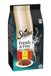 Mars Sheba kapsa Fresh&Fine mix hovězí,kuře,jehněčí 6x50g
