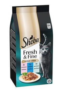 Mars Sheba kapsa Fresh&Fine mix losos,tuňák,pstruh 6x50g