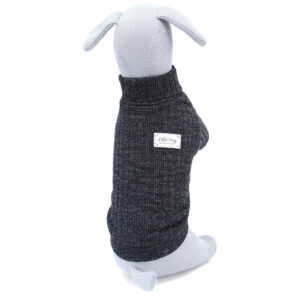 Vsepropejska Taima zateplený svetr pro psa Barva: Černá, Délka zad (cm): 23, Obvod hrudníku: 30 – 34 cm