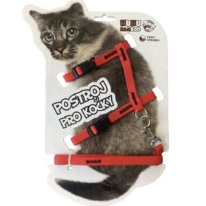 HUHUbamboo HUHU set postroj+voditko CAT, cerveny