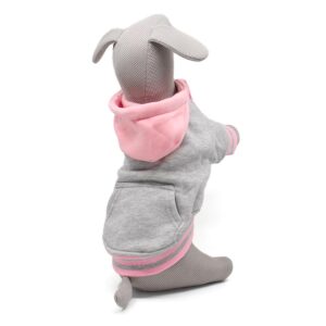 Vsepropejska Cailan mikina pro psa Barva: Šedá, Délka zad (cm): 38, Obvod hrudníku: 54 – 58 cm