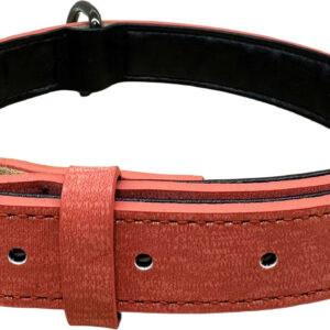 Petify Kožený obojek pro psa Woof červený Velikost: XS