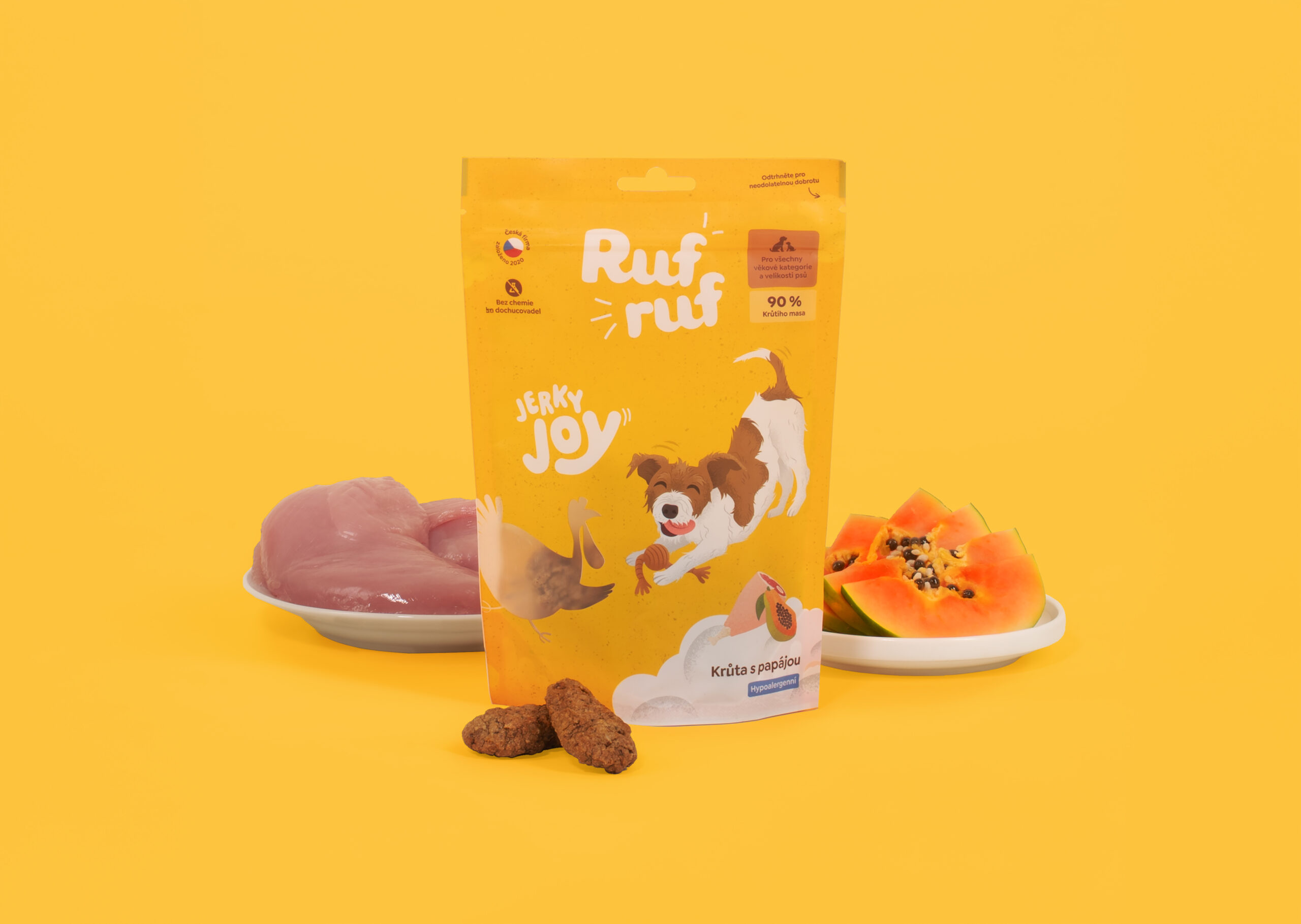 Rufruf Jerky Joy Krůtí s papájou 80 g Rufruf Jerky Joy Krůtí s papájou 80 g