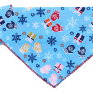 Vsepropejska Muni vánoční šátek pro psa Barva: Modrá, Obvod krku: 30 – 60 cm