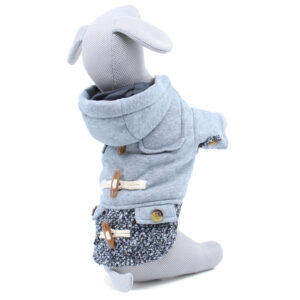 Vsepropejska Alfréd zateplená bunda pro psa Barva: Šedá, Délka zad (cm): 38, Obvod hrudníku: 52 – 56 cm