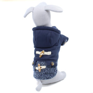 Vsepropejska Alfréd zateplená bunda pro psa Barva: Modrá, Délka zad (cm): 22, Obvod hrudníku: 31 – 34 cm