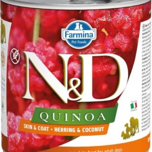 N&D QUINOA Dog konz. Herring & Coconut 285 g