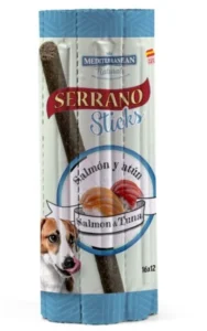 Serrano Dog Sticks Salmon & Tuna, tyčinka 16 x 12 g