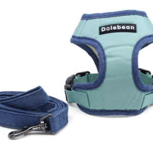 Vsepropejska Zako kšíry pro psa s vodítkem | 30 – 55 cm Barva: Tyrkysová, Obvod hrudníku: 32 – 40 cm