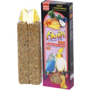 Avik tyčinka pro exotické ptactvo s jódem a vitamínem C - ovoce, 2ks