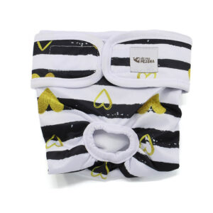 Dusty hárací kalhotky pro psa – vsepropejska.cz Barva: Zlaté srdce, Obvod slabin (cm): 48 – 86