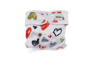 Dusty hárací kalhotky pro psa - vsepropejska.cz Barva: Barevné srdce, Obvod slabin (cm): 28 - 42