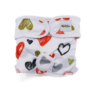 Dusty hárací kalhotky pro psa – vsepropejska.cz Barva: Barevné srdce, Obvod slabin (cm): 26 – 36