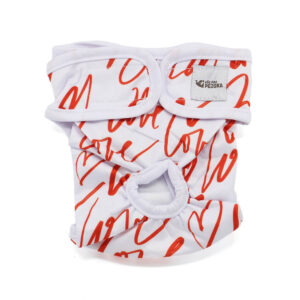 Dusty hárací kalhotky pro psa – vsepropejska.cz Barva: Love, Obvod slabin (cm): 36 – 54