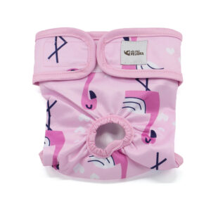 Dusty hárací kalhotky pro psa – vsepropejska.cz Barva: Plameňáci, Obvod slabin (cm): 44 – 70