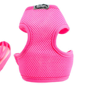 Vsepropejska Fuksa postroj pro psa s vodítkem Barva: Tmavě růžová, Obvod hrudníku: 26 – 50 cm