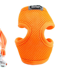 Vsepropejska Fuksa postroj pro psa s vodítkem Barva: Oranžová, Obvod hrudníku: 20 – 34 cm