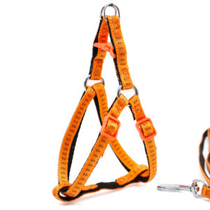 Vsepropejska Fugas postroj pro psa s vodítkem Barva: Oranžová, Obvod hrudníku: 30 – 45 cm