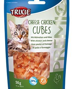 Trixie Pochoutka Premio CHEESE CHICKEN CUBES pro kočky 50g TR