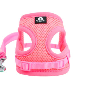 Vsepropejska Eric postroj pro psa s vodítkem | 29 – 47 cm Barva: Růžová, Obvod hrudníku: 37 – 47 cm