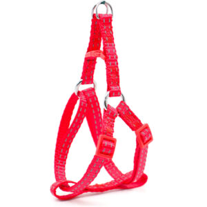 Vsepropejska Habel reflexní postroj pro psa s vodítkem Barva: Červená, Obvod hrudníku: 45 – 66 cm