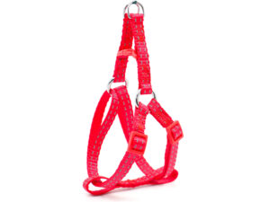 Vsepropejska Habel reflexní postroj pro psa s vodítkem Barva: Červená, Obvod hrudníku: 31 - 44 cm