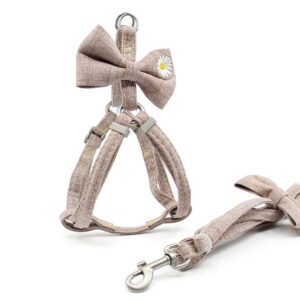 Vsepropejska Hana postroj pro psa s vodítkem | 32 – 54 cm Barva: Hnědá, Obvod hrudníku: 42 – 54 cm