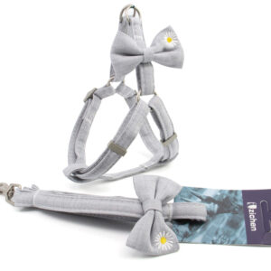 Vsepropejska Hana postroj pro psa s vodítkem | 32 – 54 cm Barva: Šedá, Obvod hrudníku: 42 – 54 cm