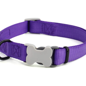 Vsepropejska Nimi obojek pro psa | 23 – 63 cm Barva: Fialová, Obvod krku: 37 – 54 cm, Šířka: 2 cm