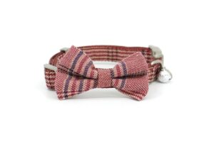 Vsepropejska Blodwin obojek s motýlek pro psa | 19 - 37 cm Barva: Hnědá, Obvod krku: 26 - 37 cm, Šířka: 1,5 cm