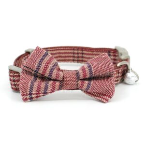 Vsepropejska Blodwin obojek s motýlek pro psa | 19 – 37 cm Barva: Hnědá, Obvod krku: 26 – 37 cm, Šířka: 1,5 cm