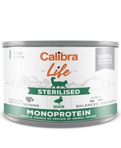 Calibra Cat Life  konz.Sterilised Duck 200g