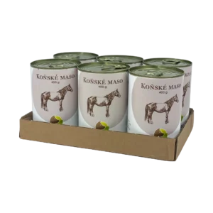 Bohemia Pet Food SIX PACK BOHEMIA Koňské maso ve vlastní šťávě 400g