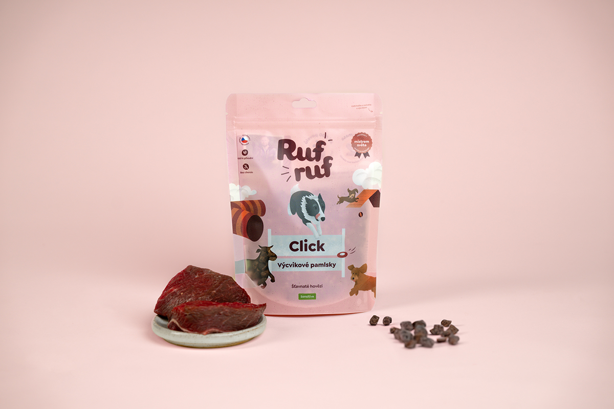 Rufruf Click šťavnaté hovězí 200 g Rufruf Click šťavnaté hovězí 200 g