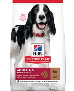 Hill’s Can.Dry SP Adult Medium Lamb&Rice 14kg