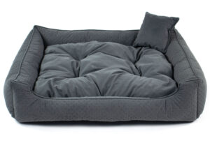 Vsepropejska Snug elegantní pelech pro psa Barva: Tmavě-šedá, Rozměr (cm): 110 x 90