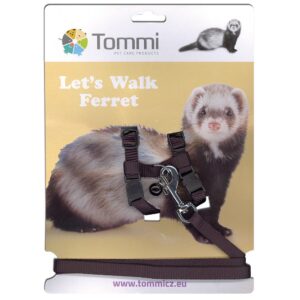 Postroj a vodítko pro fretku Tommi, různé barvy