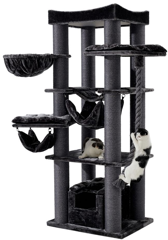 Nobby Škrabadlo Rubi tmavě šedá 197 cm Nobby Škrabadlo Rubi tmavě šedá 197 cm