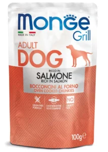 MONGE GRILL Dog Kapsička losos 100g/24bal