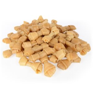 Uzel z bůvolí kůže, krmivo pro psy, 11cm, balení 50ks