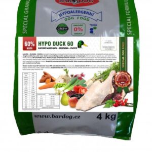 Granule Bardog Hypoalergenní granule Hypo Duck 60 – 30/17 – 4 kg