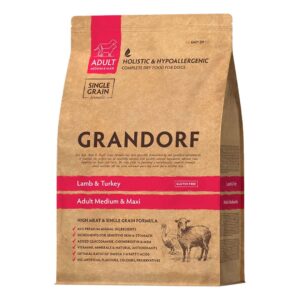 Grandorf granule pro psy Adult Medium & Maxi - Jehně a krocan 10kg