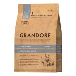 Grandorf granule pro psy Adult Medium & Maxi - Králík a krocan 10kg